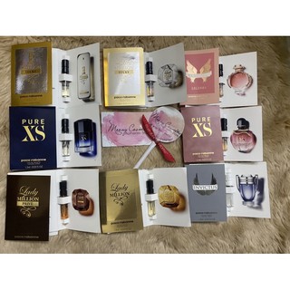 vial mẫu thử nước hoa nam nữ Paco rabanne 1 milion/Lady minion/Invictus/pure xs/Olympea 1.5ml