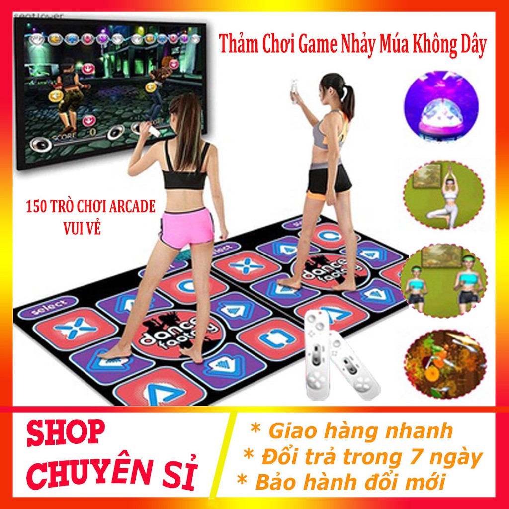 ⚡️HÓT HÍT 2021⚡️Thảm Chơi Game Nhảy Múa Không Dây Chống Trượt Với 2 Điều Khiển Từ Xa Đa Năng Cho Pc Tv