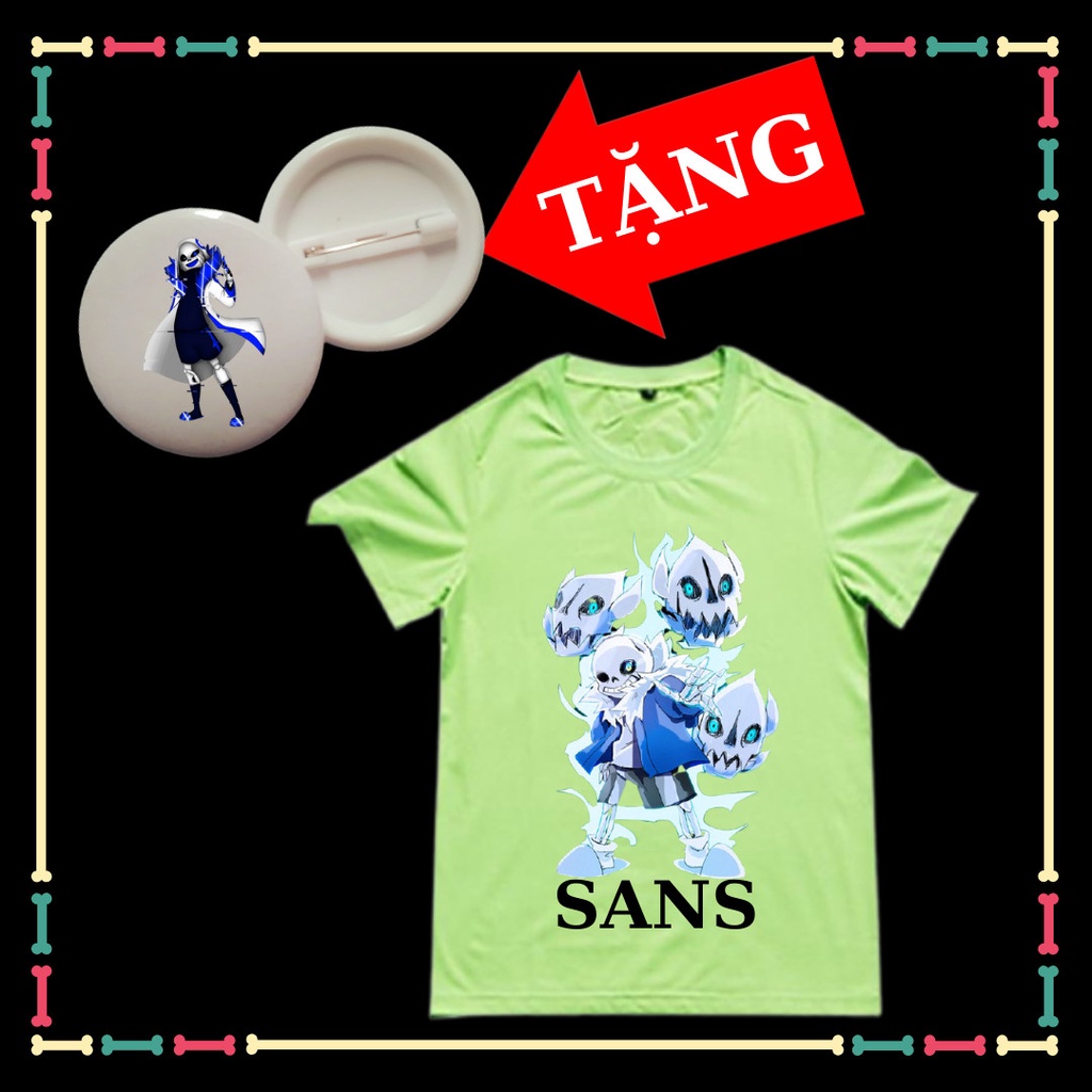 Áo thun sans cho trẻ em Undertale ink sans cực ngầu nhiều mẫu cho bé lựa chọn, hình nhân vật 404 trong game Undertale