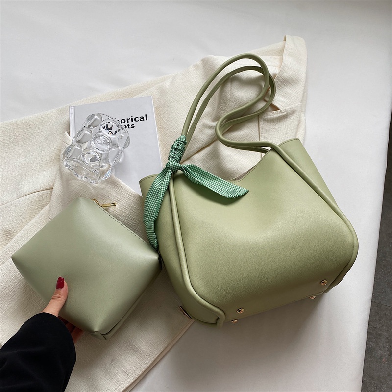 Túi Tote Đeo Vai Màu Trơn Cỡ Lớn Thời Trang Mùa Hè