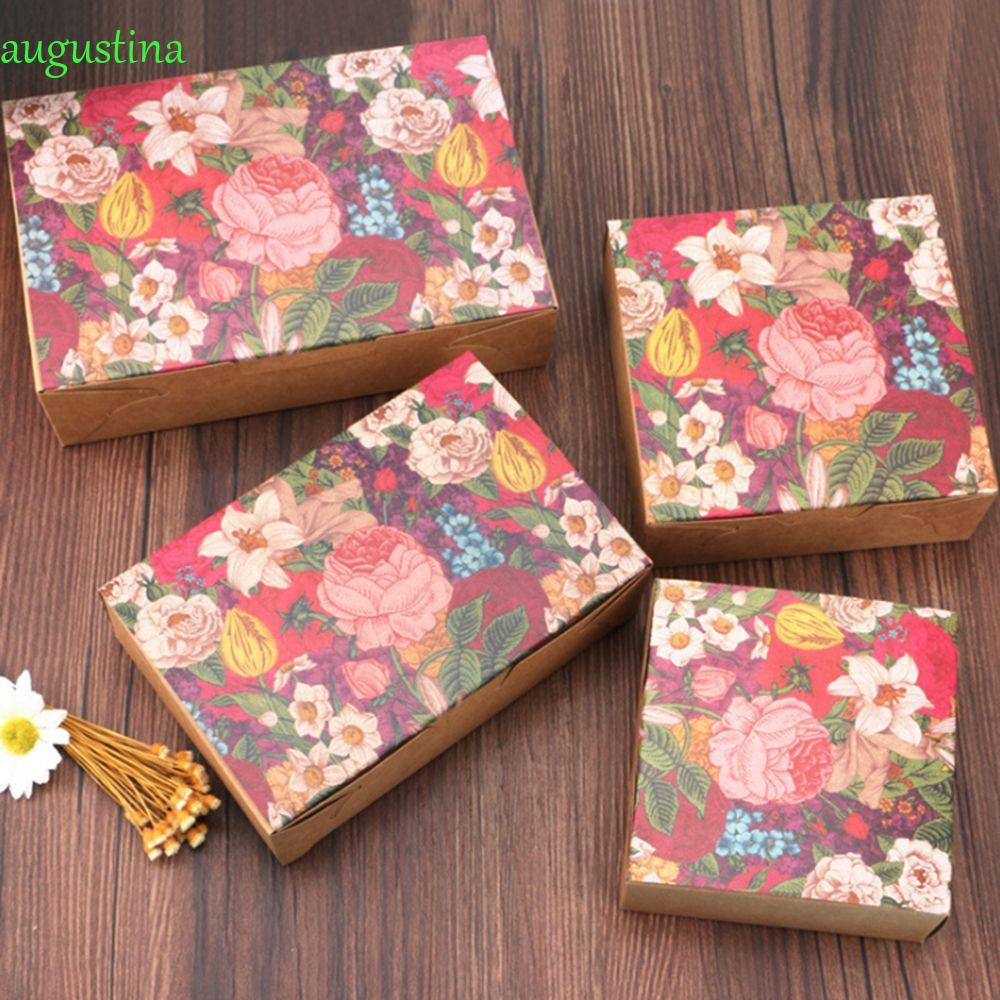 Set 10 Hộp Giấy Đựng Bánh Trung Thu / Kẹo / Bánh Trung Thu Diy Kiểu Retro