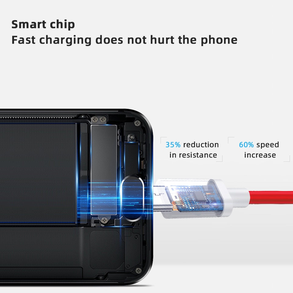 Dây cáp dash type C chính hãng sạc nhanh 6A cho Oneplus 9 9R Nord N10 cho One Plus 8 7 Pro 7t 7 T 6t 6 5t 5 3