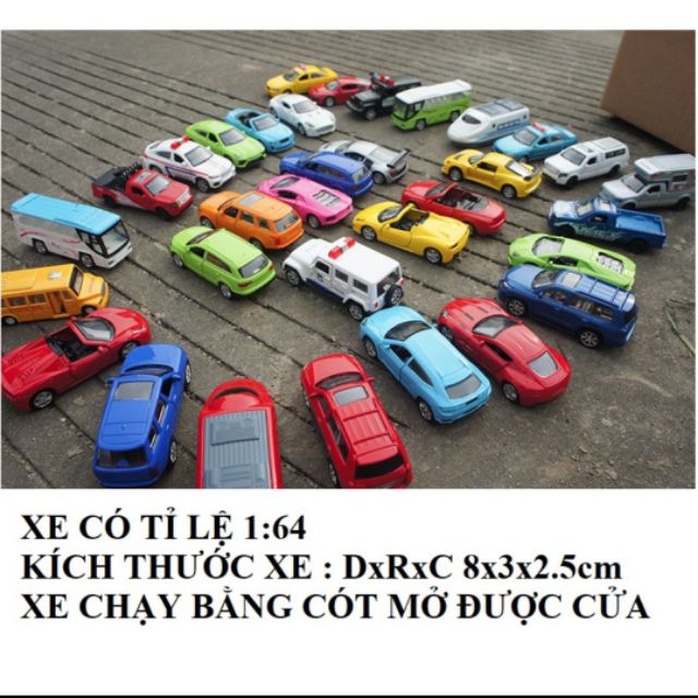 Bộ 5 chiếc xe ô tô cảnh sát đồ chơi
