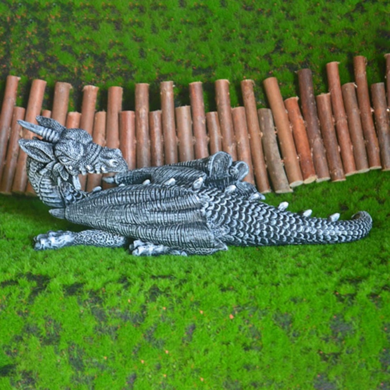 Mô Hình Rồng Bay Bằng Nhựa Resin Trang Trí Sân Vườn