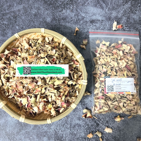 [chay/mặn]Sả thái lát sấy khô (50gr)