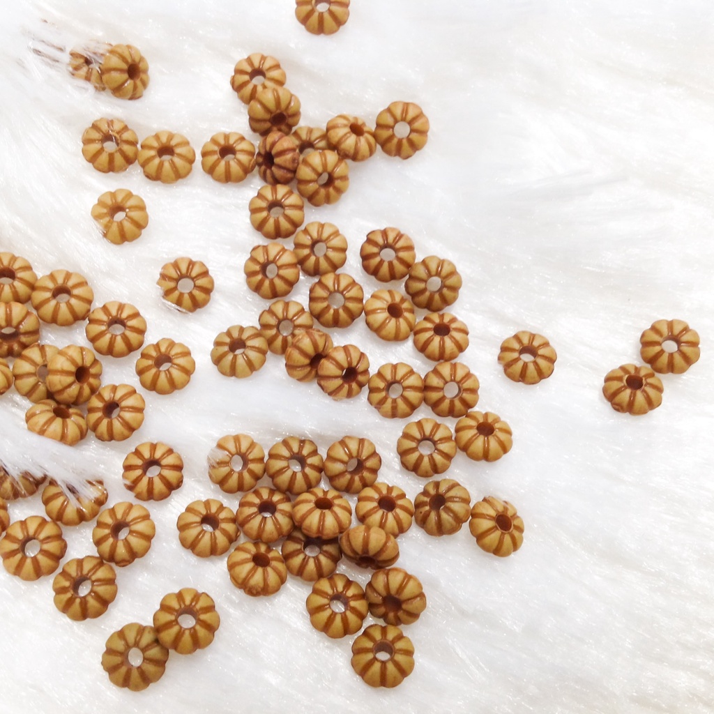 Cườm nhựa hoa mai 3d nhiều màu làm vòng tay dễ thương hạt bông size 6mm trang trí handmade