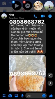 CƠM CHÁY PHỦ CHÀ BÔNG