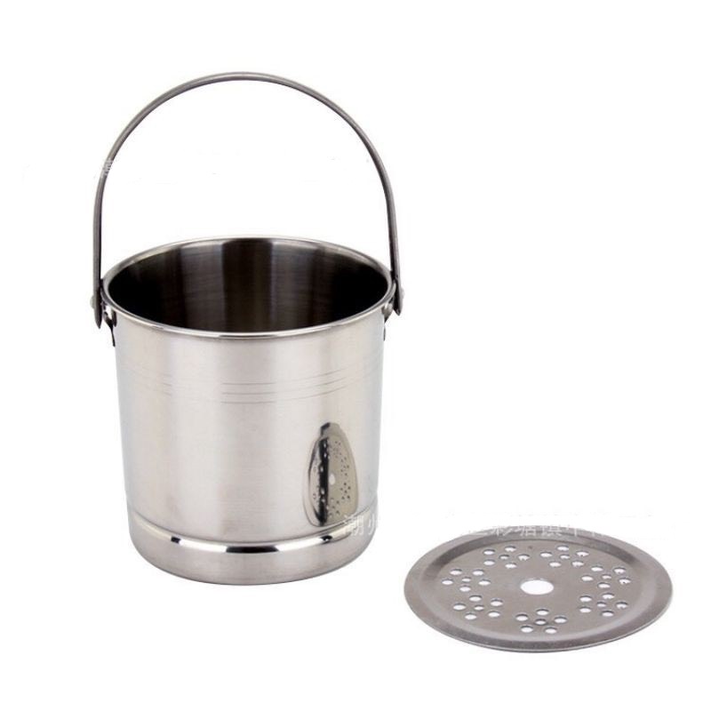 Xô Đựng Đá Inox Có Quai Sách Size 14cm