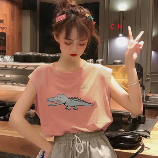 Tanktop cá sấu COP643
