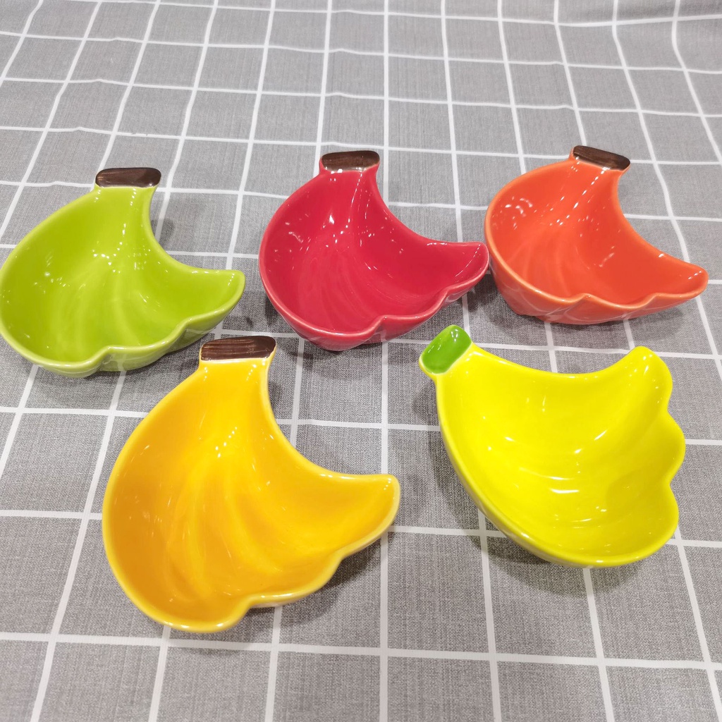 Bát Ăn Dặm Hình Quả Chuối Xinh Xắn AD11 Gốm Sứ Tráng Men Cao Cấp Cho Bé Ăn Dặm YOOTA BABY