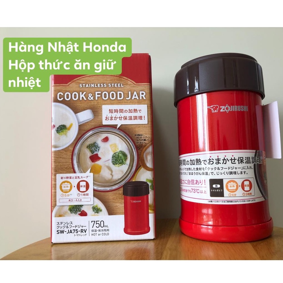 Hộp giữ nhiệt đựng cháo, canh, súp, thức ăn Zojirushi SW-JA75 dung tích 750ml