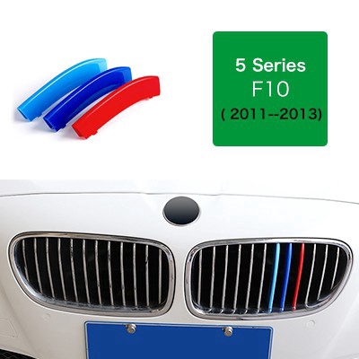 Set 3 miếng dán trang trí ga lăng tản nhiệt xe hơi BMW 5 Series GT F07 F10 G30 E60