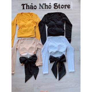 áo thun buộc nơ lưng phía sau