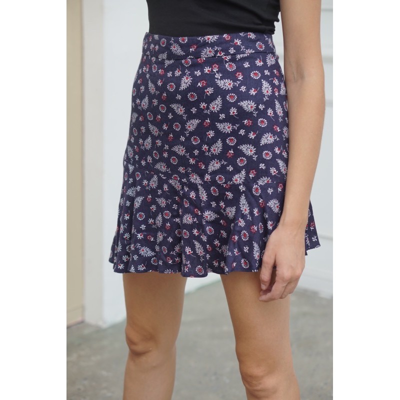 [Mã FADIRECT20 giảm 20K đơn 150K] chân váy bèo nhún xanh parsley