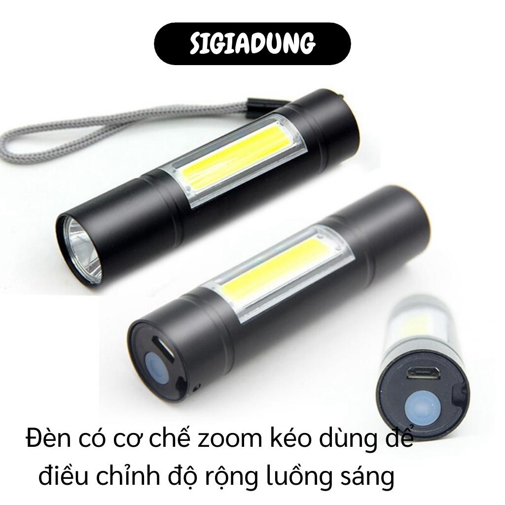 [SGD] Đèn Pin - Đèn Pin Siêu Sáng Mini Có Thể Zoom Xa Gần, Cầm Đi Du Lịch, Dã Ngoại 9286