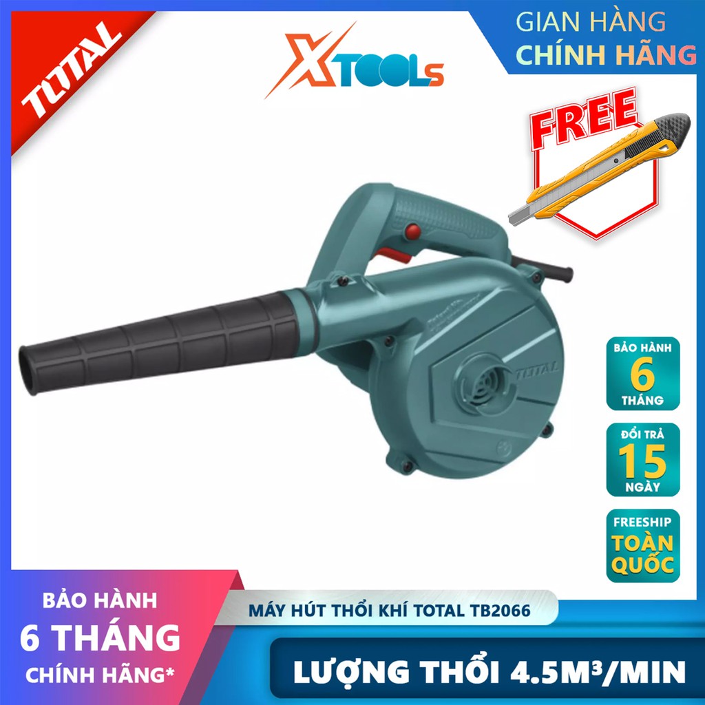 Máy thổi bụi cầm tay Total TB2066 Máy thổi khí Công suất: 600W Tốc độ không tải: 0-16000/phút Tốc độ thổi:0-3.5 m³/phút