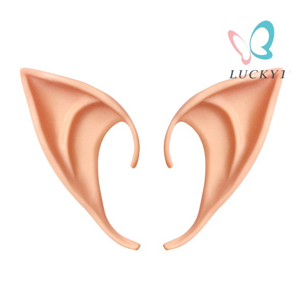 1 Pair Latex Elf Ears Cosplay Party Props Gift Halloween Costume Supplies