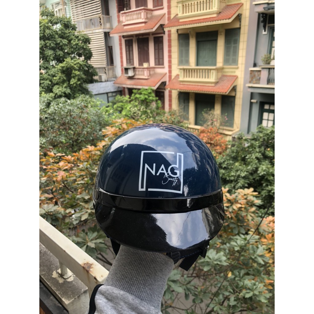 Mũ bảo hiểm nửa đầu nón bảo hiểm chất lượng cao cấp in thương hiệu NAG - Hàng xả lỗ