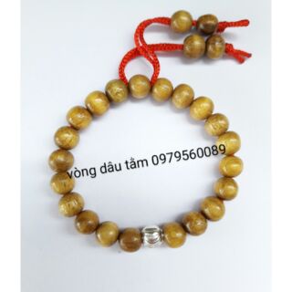 Vòng dâu tằm 1 bi bạc
