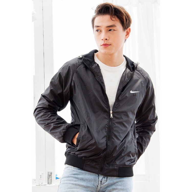 Áo khoác cặp dù phối hai màu rêu trắng đen trắng hàng đẹp - M104