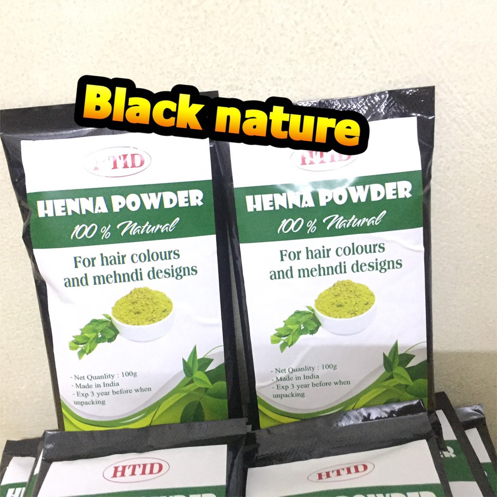 BỘT HENNA NHUỘM TÓC THẢO DƯỢC - black nature 100g