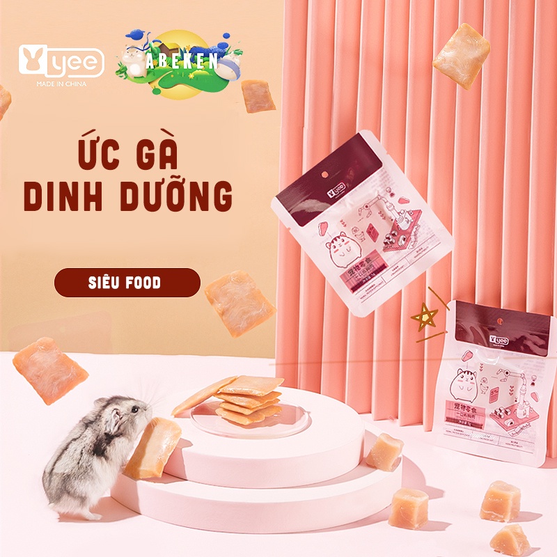 SNACK ức gà dinh dưỡng dành cho Hamster/ Sóc/ Nhím