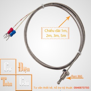 Cảm biến nhiệt độ WRNT-01, WRNT-02độ dài dây 1000mm, 2000mm