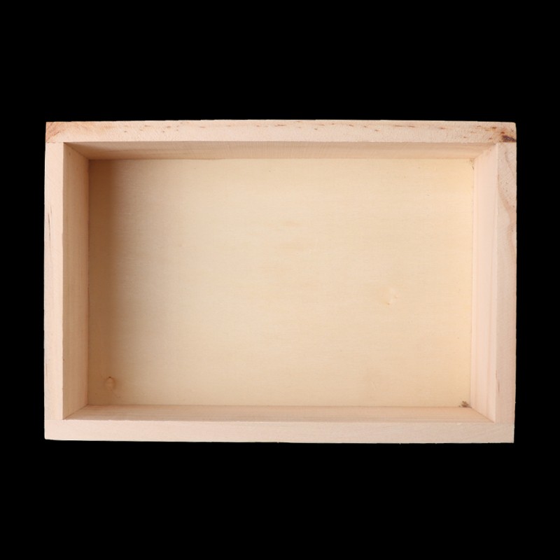 Khay gỗ đựng chậu cây trang trí bàn làm việc