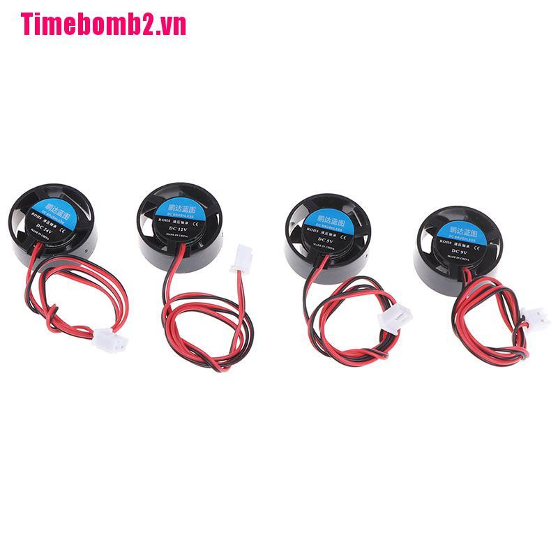 Quạt Tản Nhiệt Tròn Mini 25.5x10mm 5V 9V 12V 24V Cho Đèn LED Máy Tính