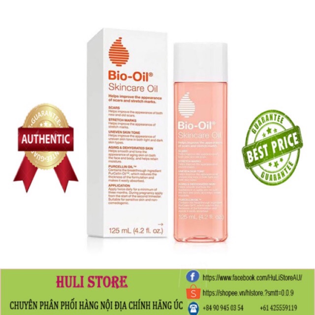 Tinh dầu tr giảm rạn, nứt và sẹo Bio Oil 60ml/125ml/200ml