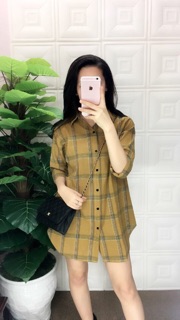 Váy sơ mi kẻ caro siêu hot
