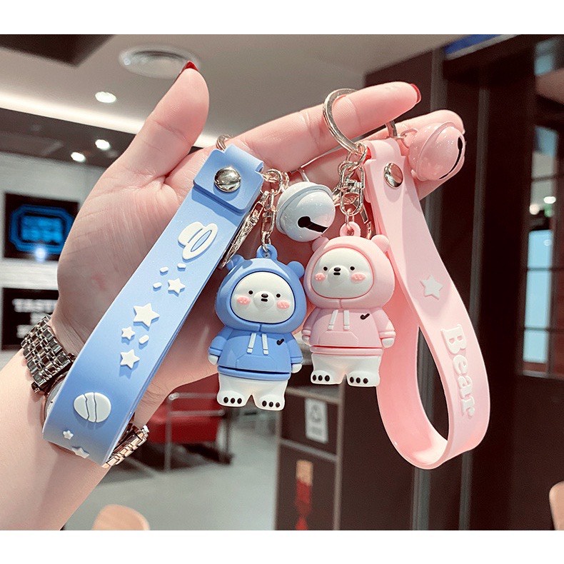Móc Khóa Phi Hành Gia Thỏ Mặt Nạ Gấu Bear Sky Hot Trend Phụ Kiện Túi Xách Dobi M4
