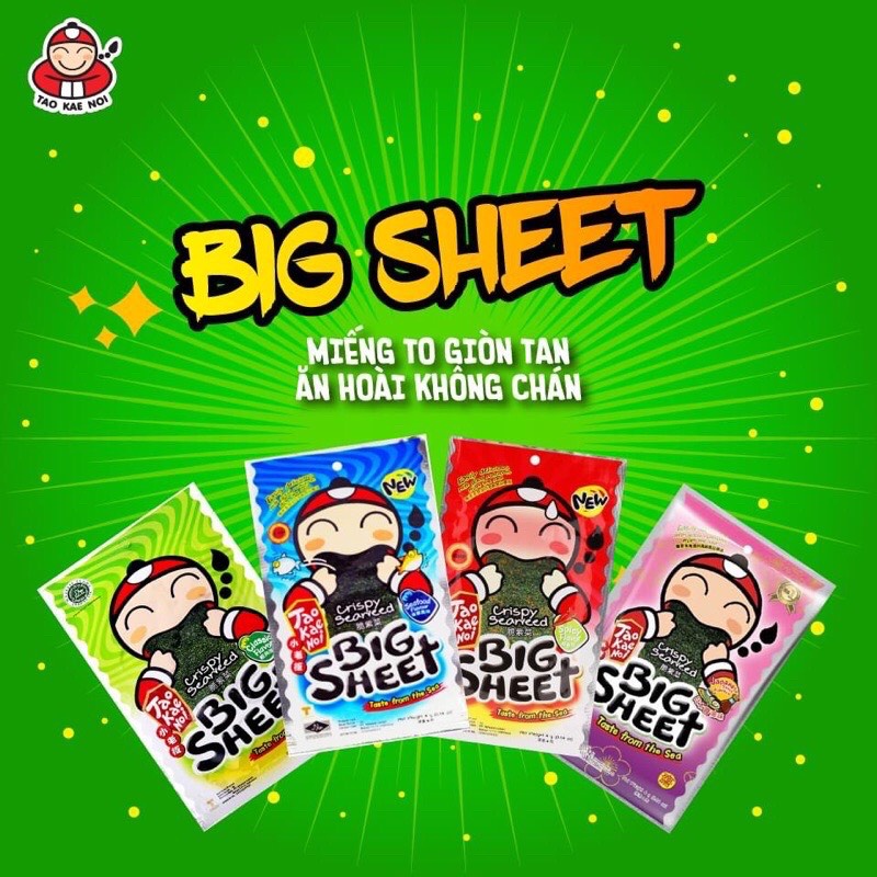 Rong biển TaoKaeNoi BIG SHEET 3.2g