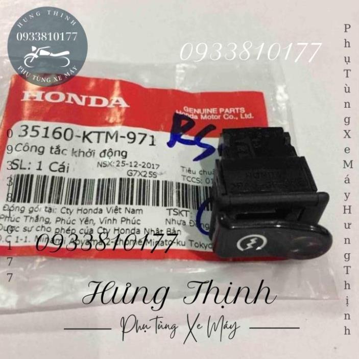 Nút công tắc đề wave a100, s100, rs 100, 50cc hàng chính hãng HONDA