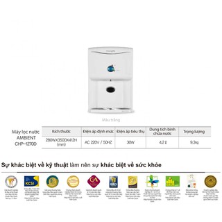 Máy lọc nước RO Chungho Ambient CHP-1270D