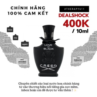 ..::✨nước hoa dùng thử creed love in black 5ml/10ml/20ml✨::..