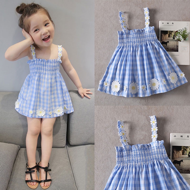 Đầm Công Chúa Không Tay Chất Liệu Cotton Thời Trang Mùa Hè Hàn Quốc Mới Cho Bé Gái