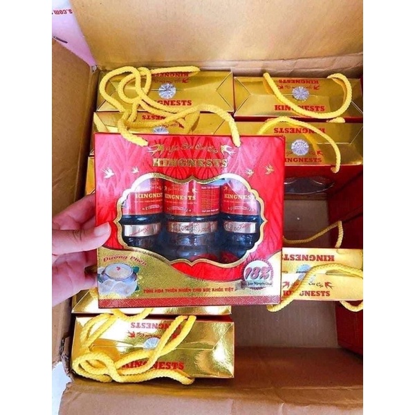 Yến sào Kingnest yến tự nhiên 18 % , 6 hủ/hộp hủ/70ml