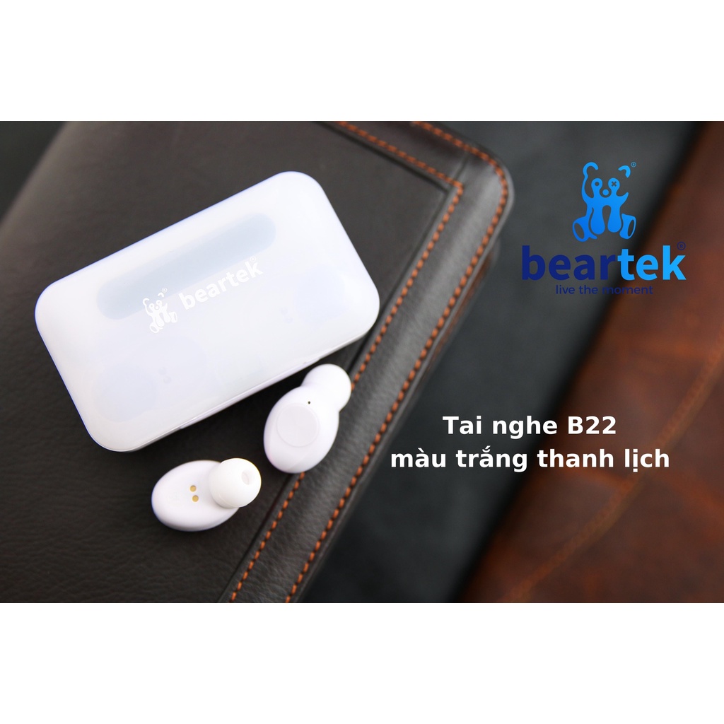 Tai nghe không dây Beartek B22 kiêm sạc dự phòng, bảo hành 12 tháng