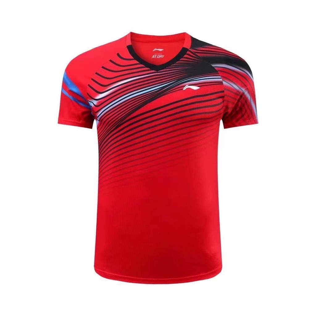 Li Ning Áo Đồng Phục Thể Thao Cầu Lông Bóng Chuyền Đội Tuyển Đánh Cầu Lông Mùa Hè Thoáng Khí Nhanh Khô Cho Nam Và Nữ
