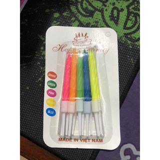SET 5 Vỉ Nến Chúc Mừng Sinh Nhật (Vỉ 10 Cây)