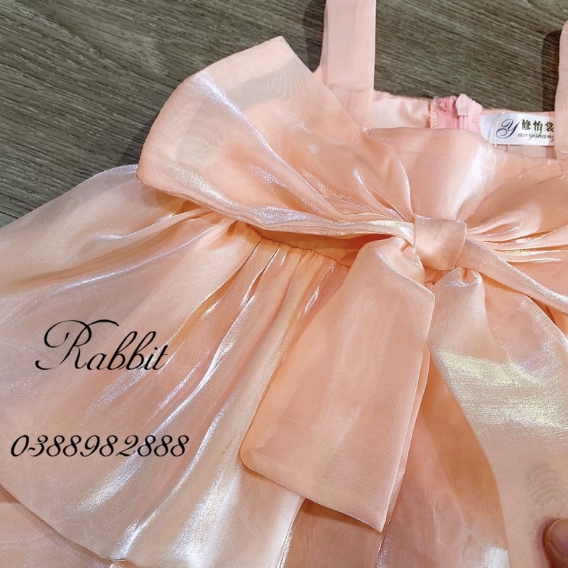 Váy hồng voan tơ-HÀNG SALE KO ĐỔI TRẢ