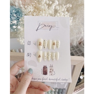 Nail box- Móng úp gấu-gel nổi dễ thương, Móng úp hoa cúc, hoa nhí