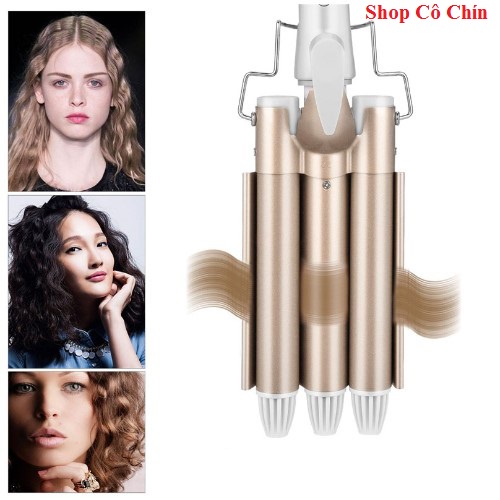 Máy Làm Tóc, Máy Uốn Tóc Xoăn Chuyên Nghiệp 3 Trục - UTV02