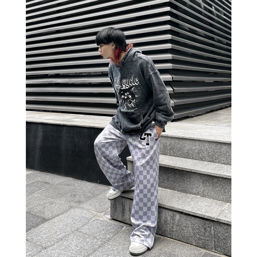 Áo hoodie acid Cerberus City Cycle chất hoodie nỉ bông cotton form rộng oversize unisex in hình local brand