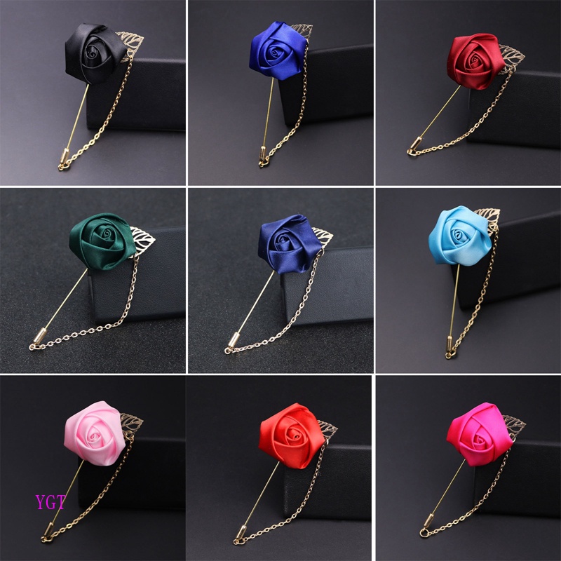 Ygt Trâm Cài Áo Hình Hoa Hồng Vàng Thời Trang Dành Cho Nam