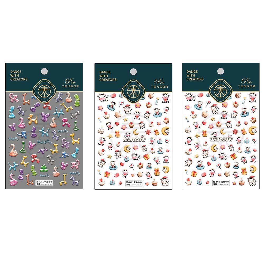 Miếng Dán Trang Trí Móng Tay 5D Phong Cách Nhật Bản Độc Đáo