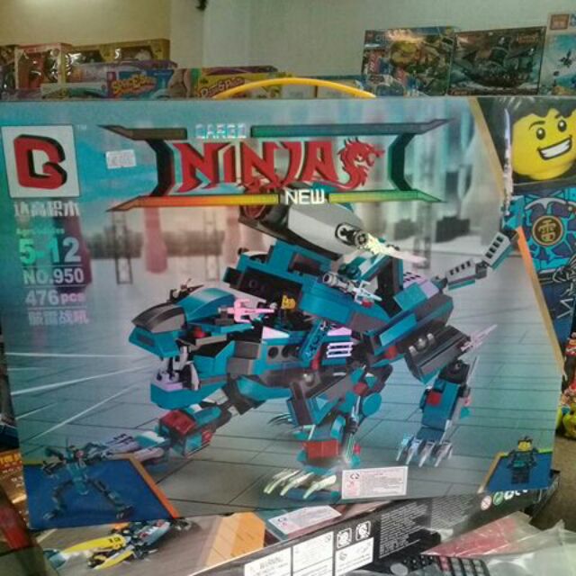 Lego ninja 950. 476 khối. Ninja báo xanh.