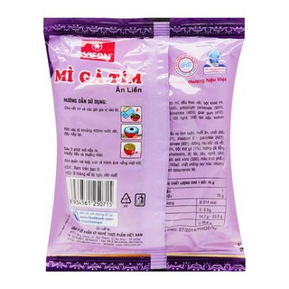 Mì Gà Tím Vifon 75G combo 21 gói