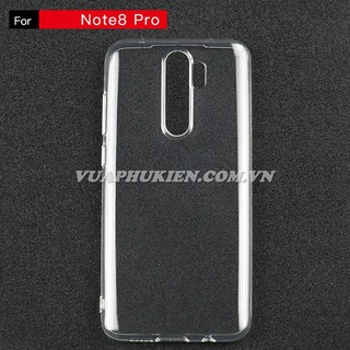 Ốp lưng cho Xiaomi Redmi Note 8 Pro, Note 8, Note 7, Note 6 Pro, Note 6 Silicone dẻo trong suốt loại A+ siêu mỏng 0.5 mm